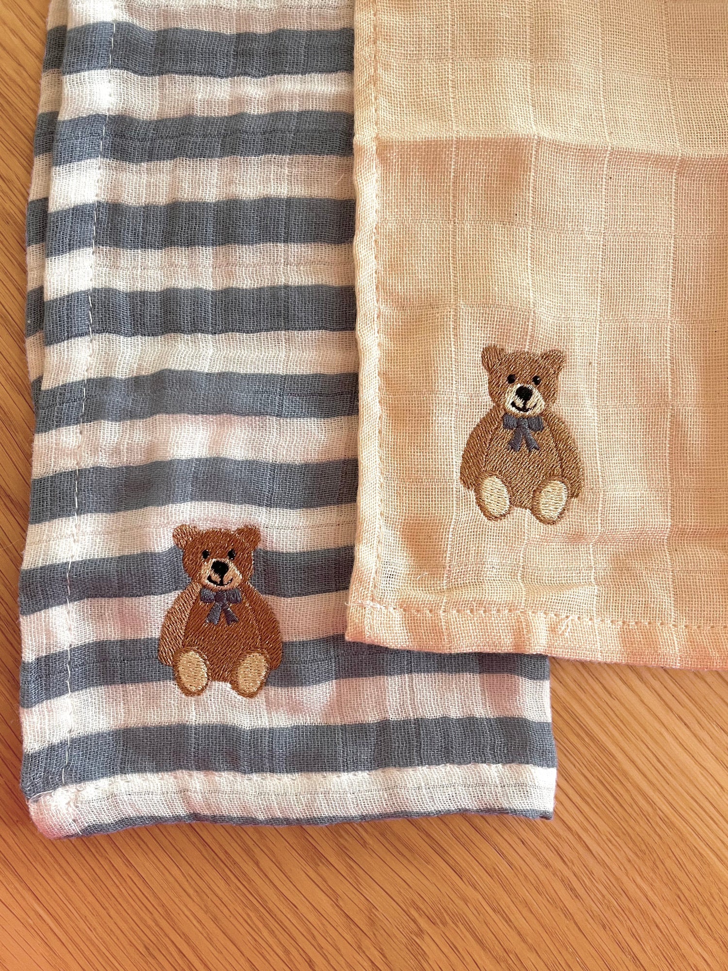 Hydrofiel doek 30x30 | Blauw-wit gestreept