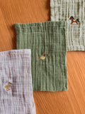 Washandjes set geborduurd | Little Animals